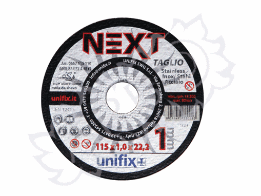 Immagine di MOLE DA TAGLIO METALLI 115X1,0