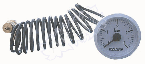 Imagen de HIDROMETRO DIAMETRO40, COLOR BLANCO, CONEXION DE 1/4