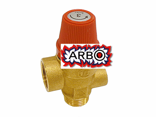 Imagen de VALVULA DE SEGURIDAD 3 BAR 1/2 CON CONEXION DE HIDROMETRO