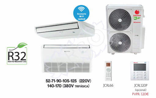Imagen de AIRE ACONDICIONADO JOHNSON SUELO-TECHO 12100 FRIGORIAS