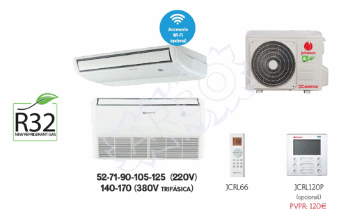Imagen de AIRE ACONDICIONADO JOHNSON SUELO-TECHO 4536 FRIGORIAS