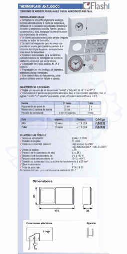 Imagen de THERMO-FLASH 24H PILAS ANALOGI