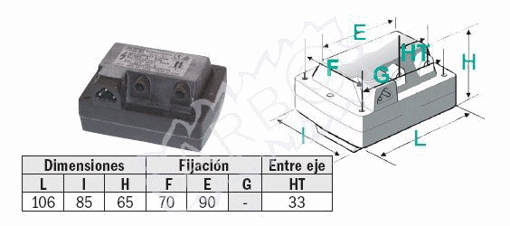 Imagen de TRANSFORMADOR PARA BT 14G FIDA 26/48 33% IT