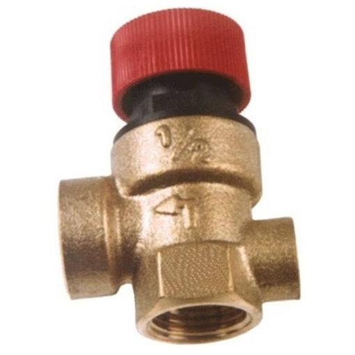 Imagen de VALVULA SEGURIDAD 1/2 3 BARES H-H CON TOMA