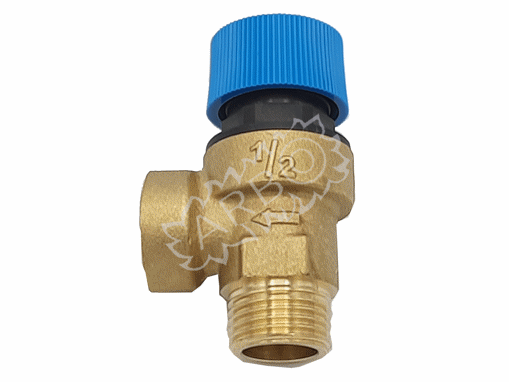 Imagen de VALVULA SEGURIDAD 1/2 7 BARES M-H SIN TOMA DE MANOMETRO