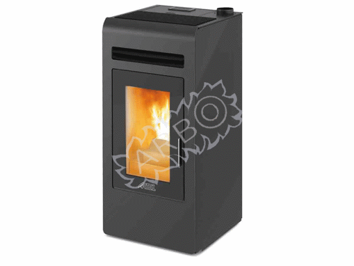 Imagen de ESTUFA PELLET ACERO NEGRO 12.1KW