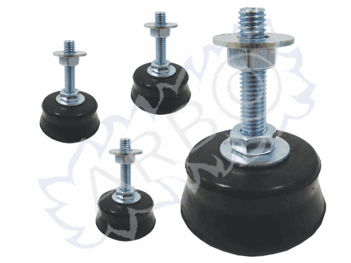 Imagen de KIT 4 SOPORTES ANTI VIBRANTES SUELO 80KG TOTALES (ANTIGUO CODIG ANTIPAV)