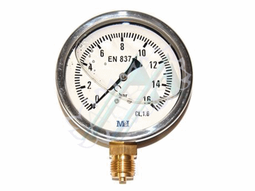 Imagen de MANOMETRO GLICERINA DIAMETRO 63 MM SALIDA VERTICAL 1/4 G 0-16B