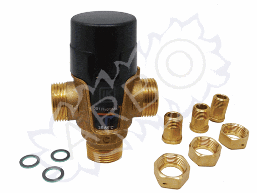 Imagen de LK 551 VALV. TERMOSTATICA 35-65GR 1' - 3/4 3RACOR + 2VALV. SOLAR