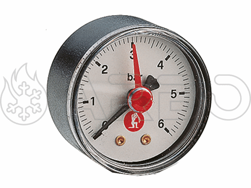 Imagen de MANOMETRO 0 - 10 BAR DE 1/4" POSTERIOR PARA REDUCTORES