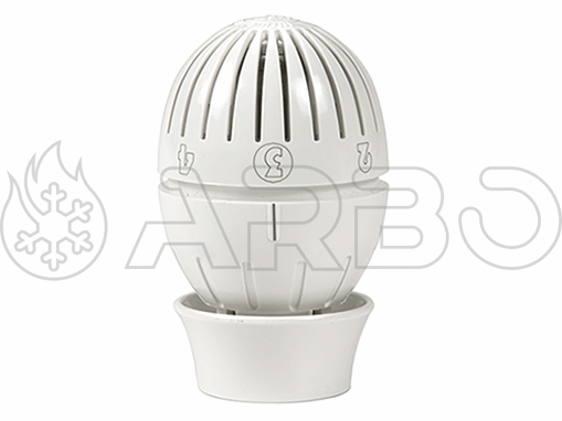 Imagen de CABEZAL TERMOSTATICO CLIP-CLAP CON SENSOR A LIQUIDO COLOR BLANCO