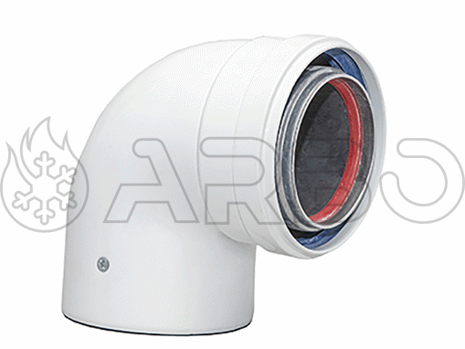 Imagen de CODO EMPALME 90º M/H DIA 60/100 MM