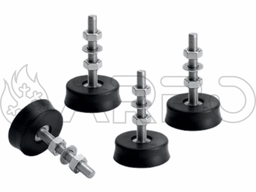 Imagen de KIT AMORTIGUADORES PARA SUELO S60 90KG (6 mm)