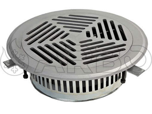 Imagen de DIFUSOR DE SUELO DSA SIN PLENUM PINTADO RAL-9006 MATE DE 150 MM