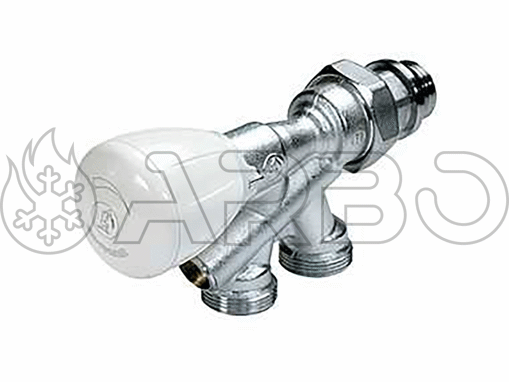 Imagen de VALV. MONOTUBO TERMOST. DOBLE REGLAJE 1/2"x18 SONDA 125MM